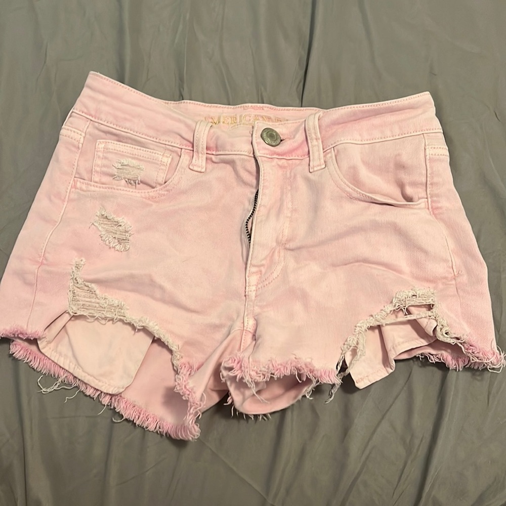 NEON Pink High waste shorts
